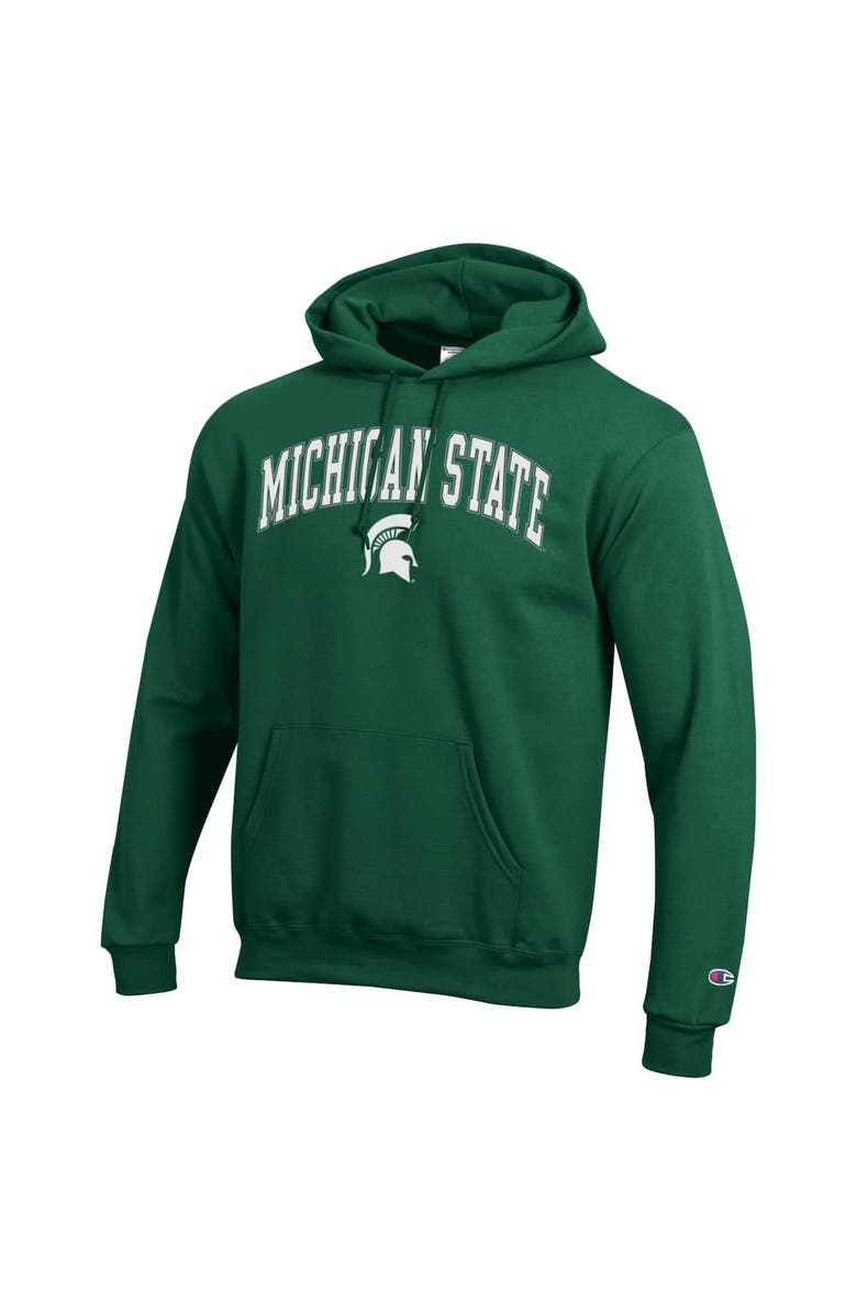 Champion Men's Champion Green Michigan State Spartans Arch Over Logo Pullover Hoodie, Alternate, color, Green