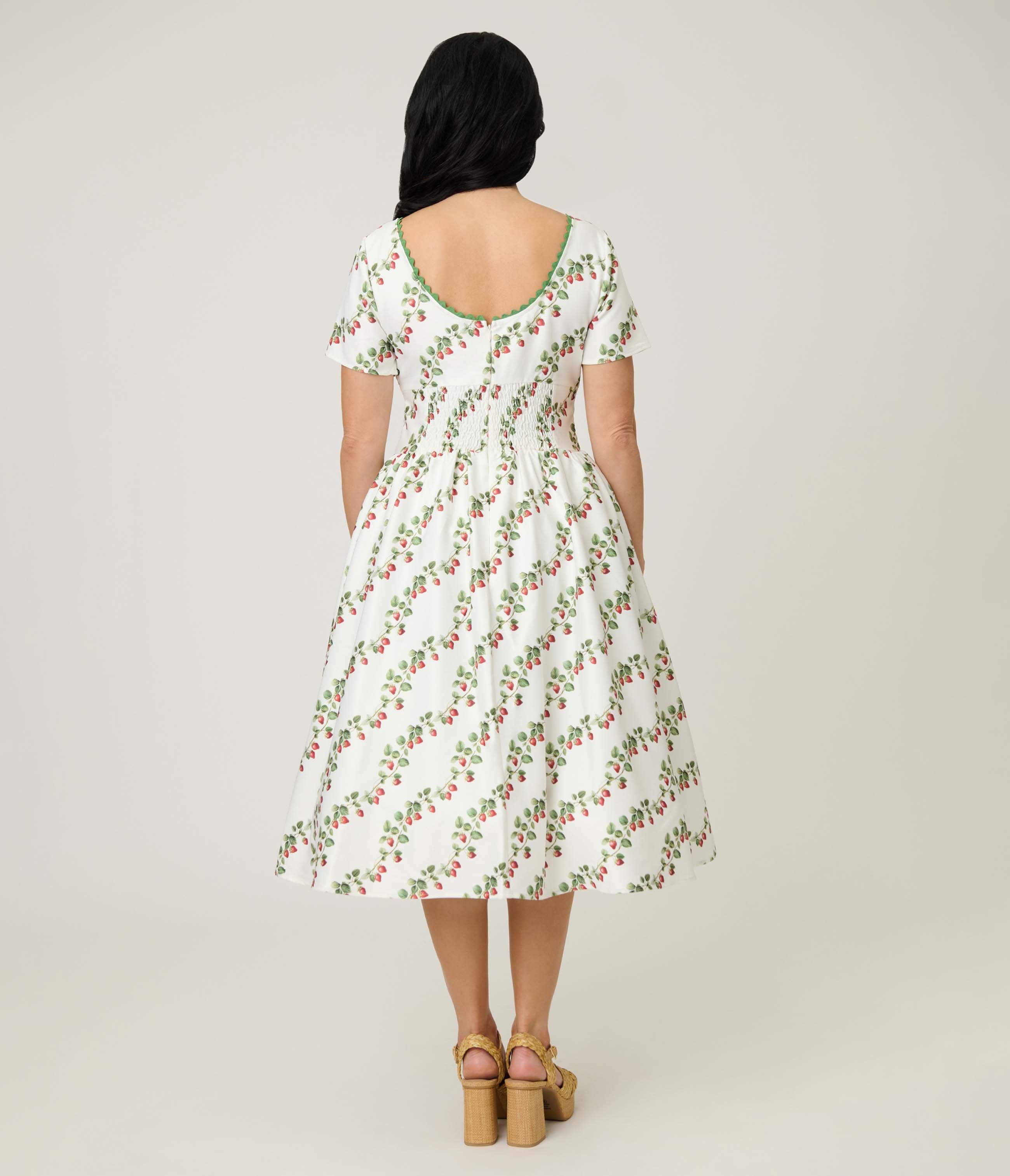 Smocked Back Swing Dress - image 2