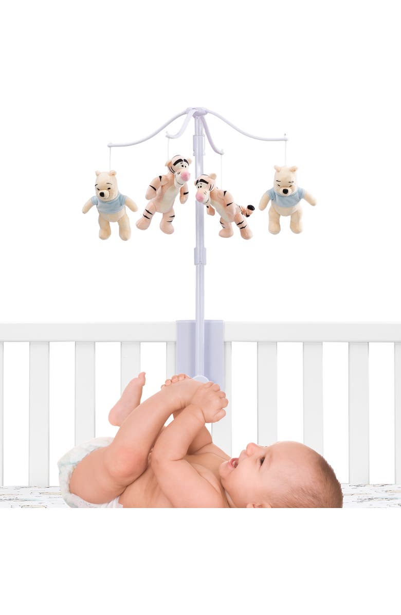 Lambs & Ivy Disney Baby Winnie the Pooh Hugs Musical Baby Crib Mobile Soother, Alternate, color, Multicolor
