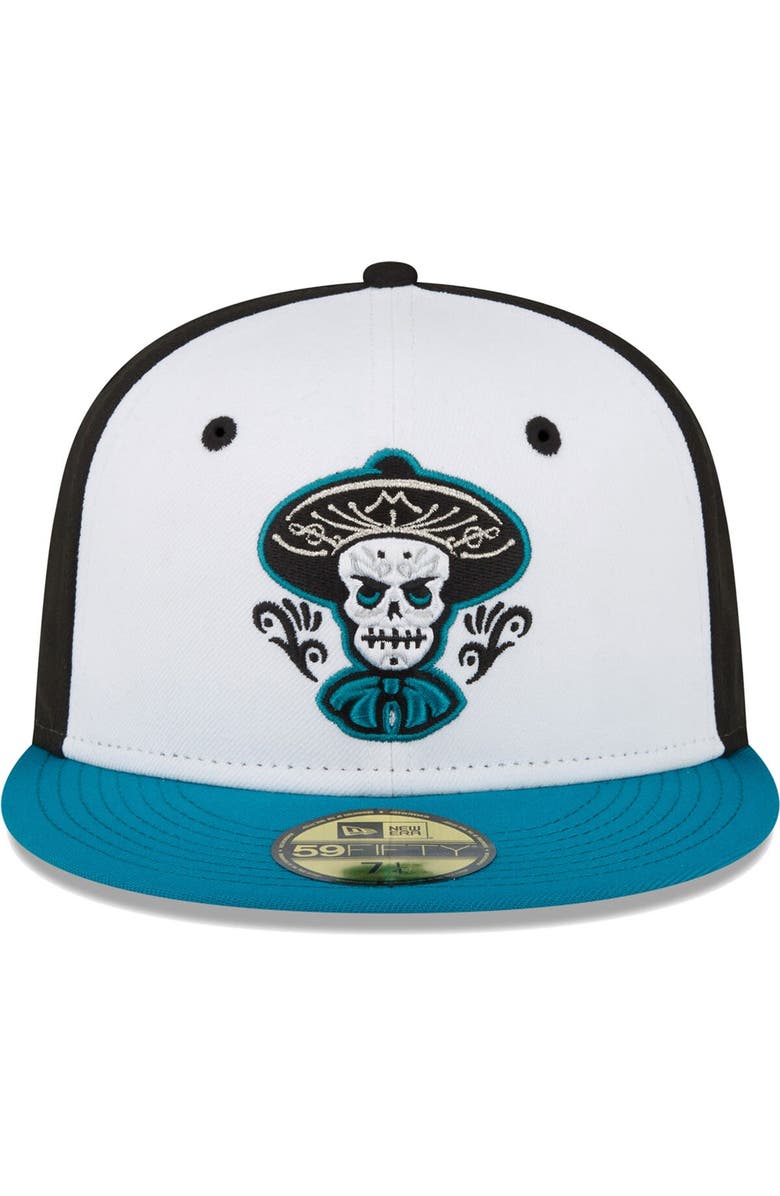 New Era Men's New Era White Albuquerque Isotopes Copa De La Diversion 59FIFTY Fitted Hat, Alternate, color, White