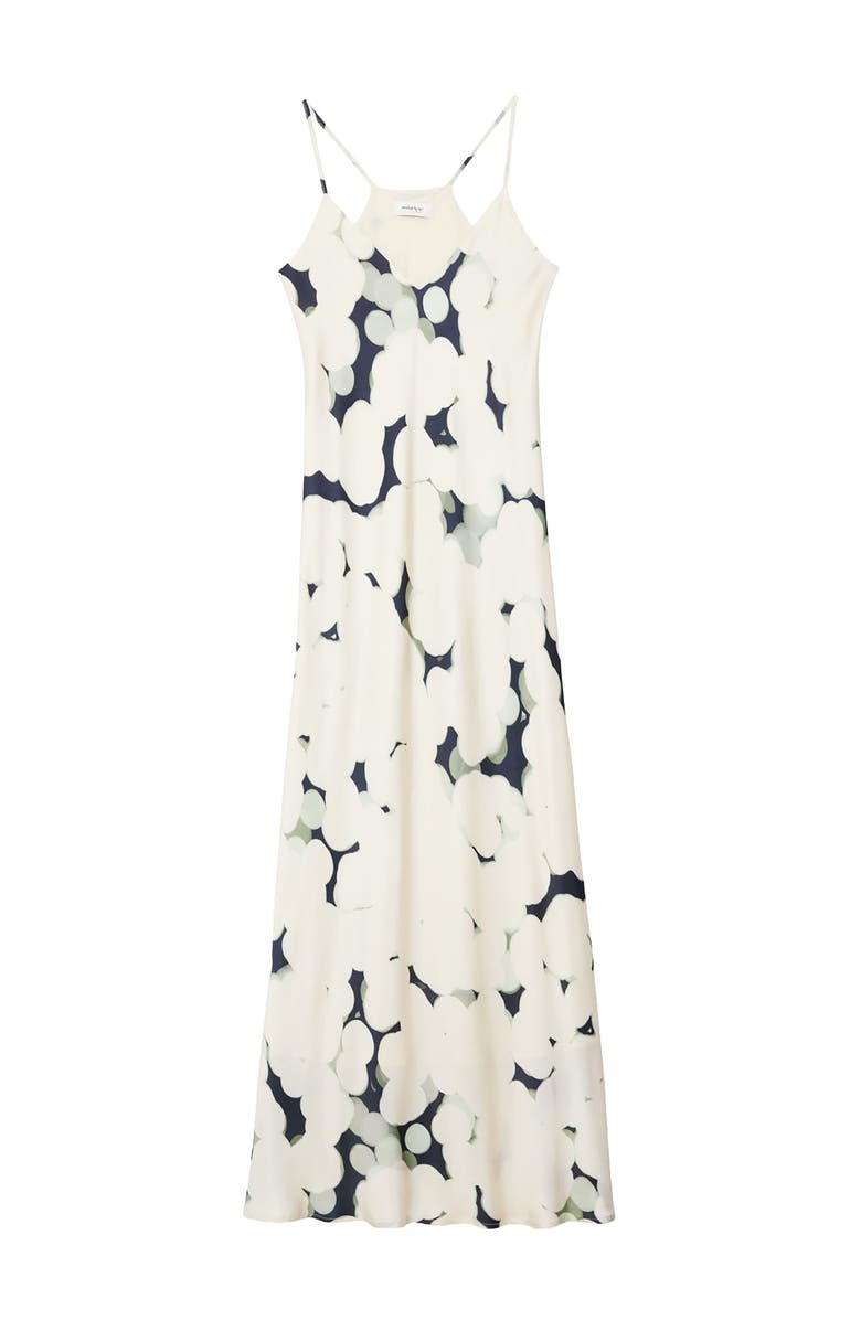 ottod'Ame Printed Viscose Long Dress, Alternate, color, Ecru