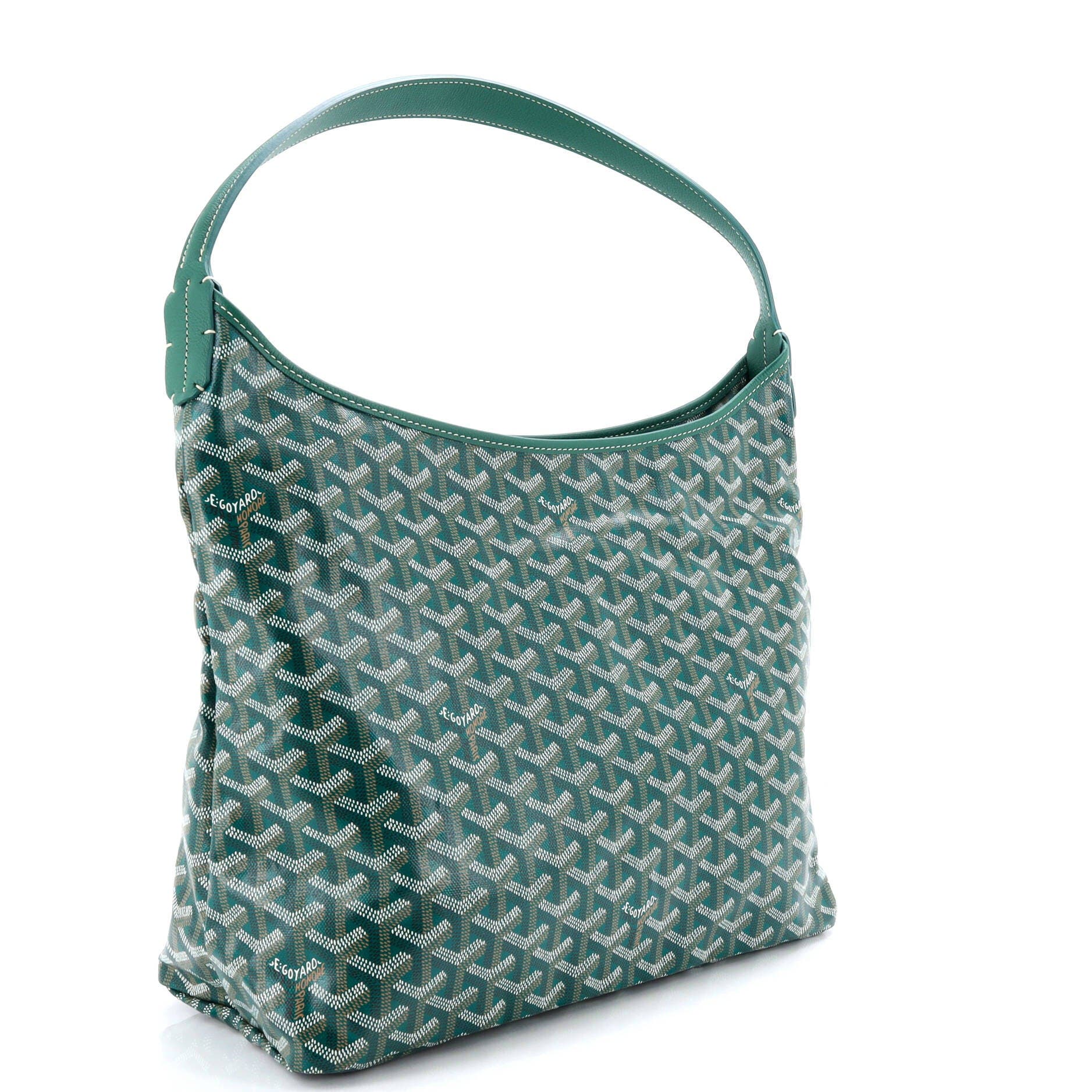 Pre-Owned Goyard Boheme Hobo Coated Canvas, Alternate, color, 