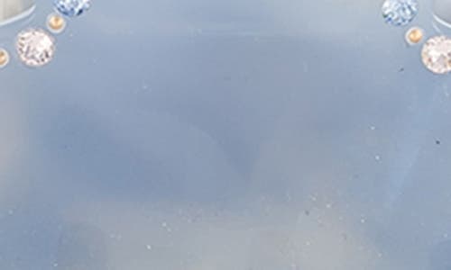 Alexandre De Paris Crystal Trim Hair Clip In Blue