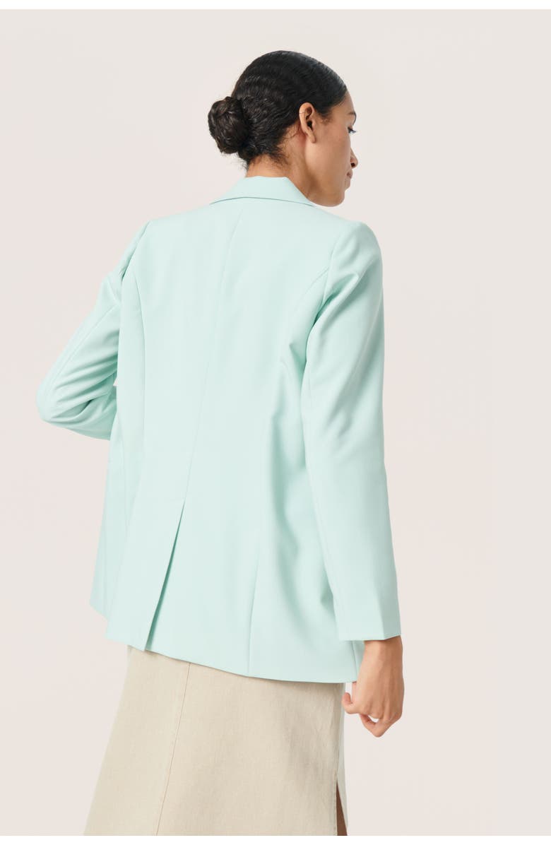 Soaked in Luxury Corinne Notch Lapel Regular Fit Blazer, Alternate, color, Surf Spray