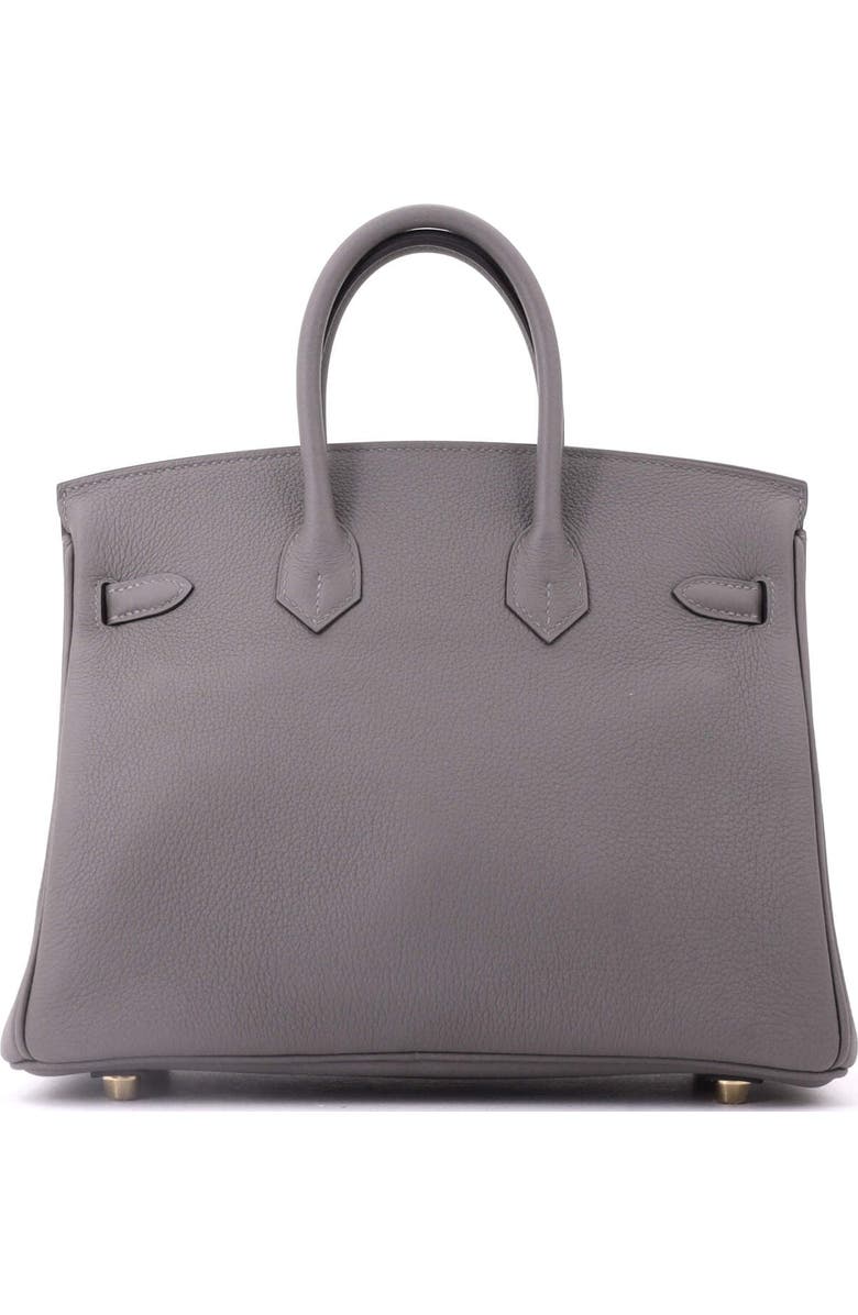 Pre-Owned Hermes Birkin Handbag Grey Togo with Gold Hardware 25, Alternate, color, Gris Meyer