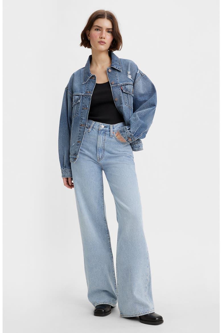 Ribcage High Waist Wide Leg Jeans, Alternate, color, FAR AND WIDE