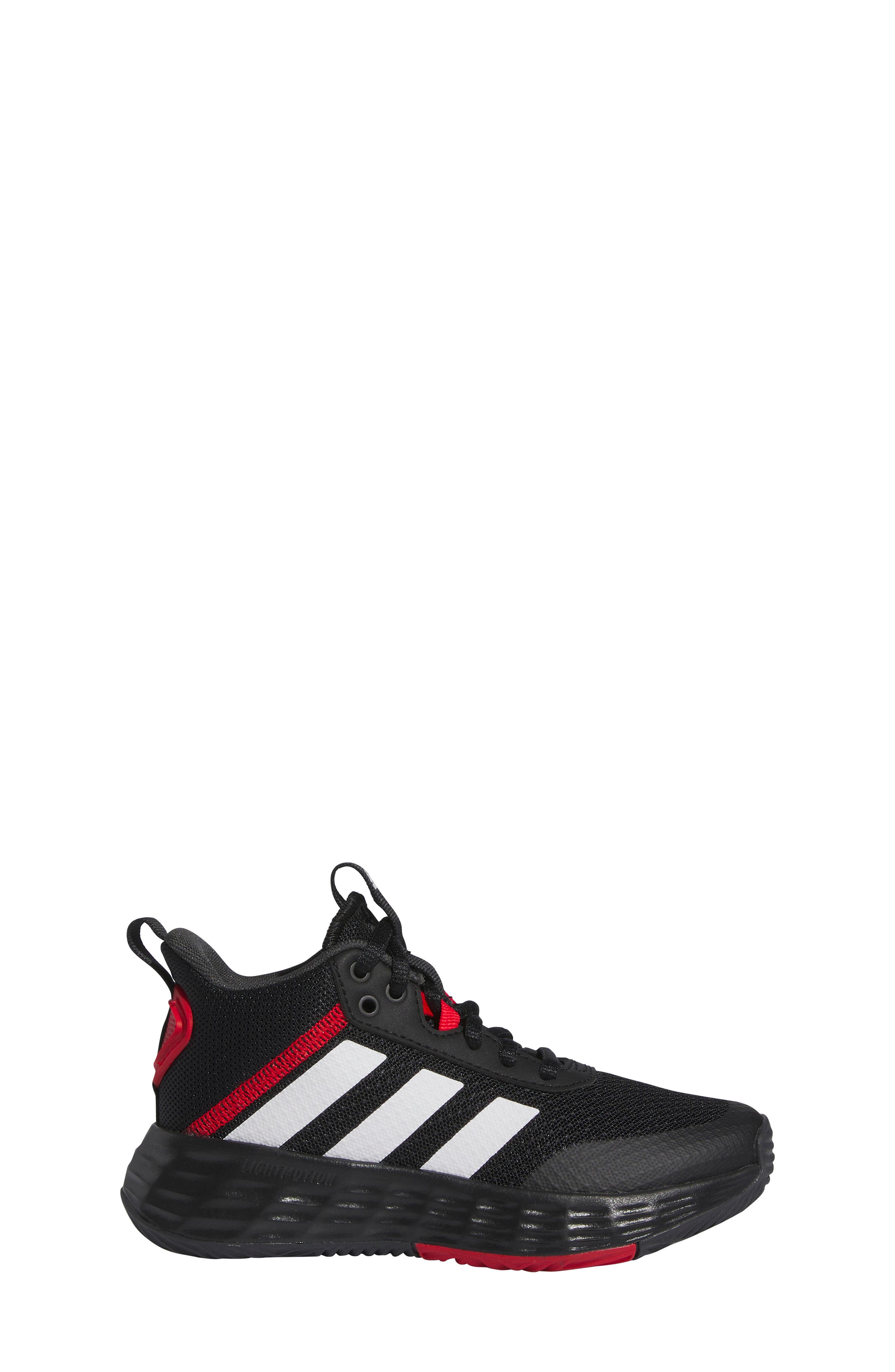 Kids' Own the Game 2.0 Sneaker, Alternate, color, BLACK/ WHITE/ VIVID RED