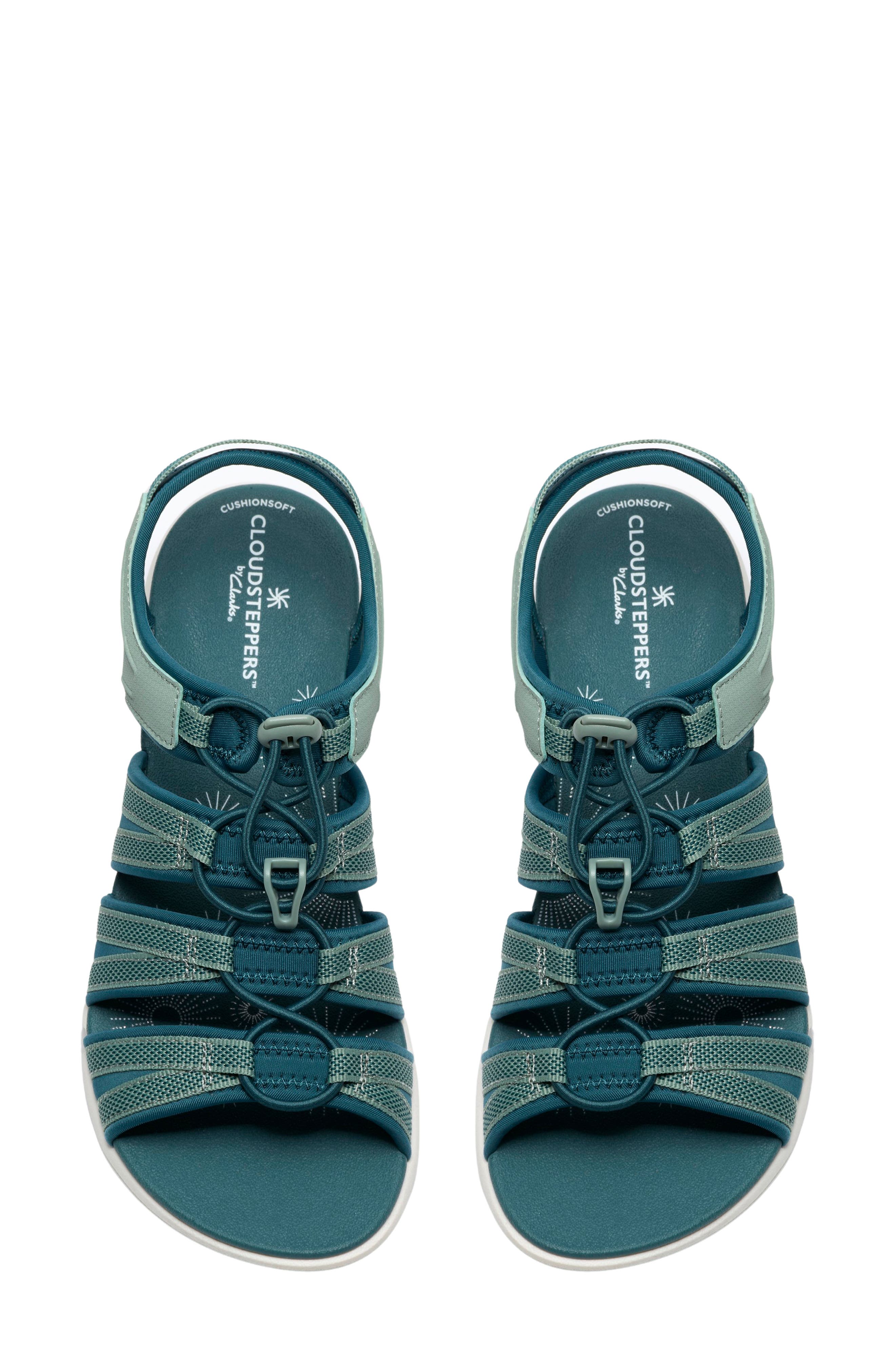 Mira Mabel Fisherman Sandal, Alternate, color, TEAL