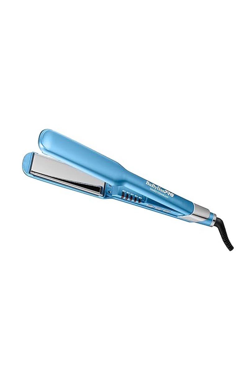 BaBylissPRO Nano Titanium 1½ " Ultra-Sleek Straightener, Main, color, Blue