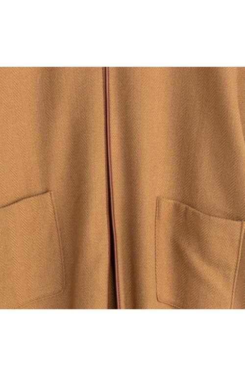 Ralph Lauren Lauren Equestrian Buckle Ruana In Brown