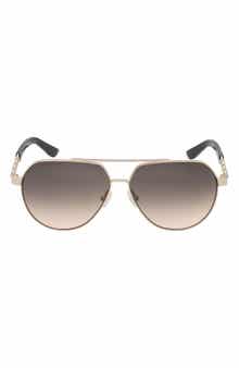 GUESS 59mm Navigator Gradient Sunglasses