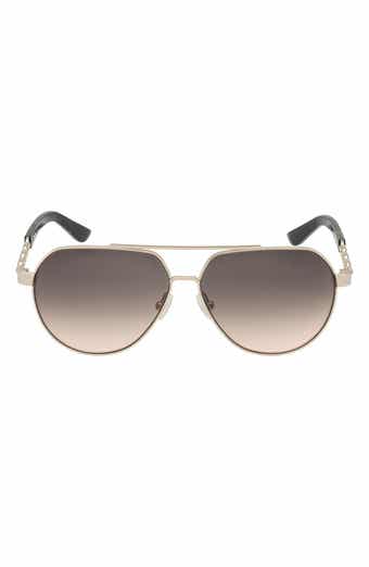 GUESS 59mm Navigator Gradient Sunglasses