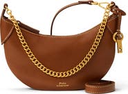 Polo Ralph Lauren Mini Polo ID Chain Leather Crossbody Bag