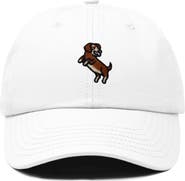 Dalix Dachshund Embroidered Dad Cap