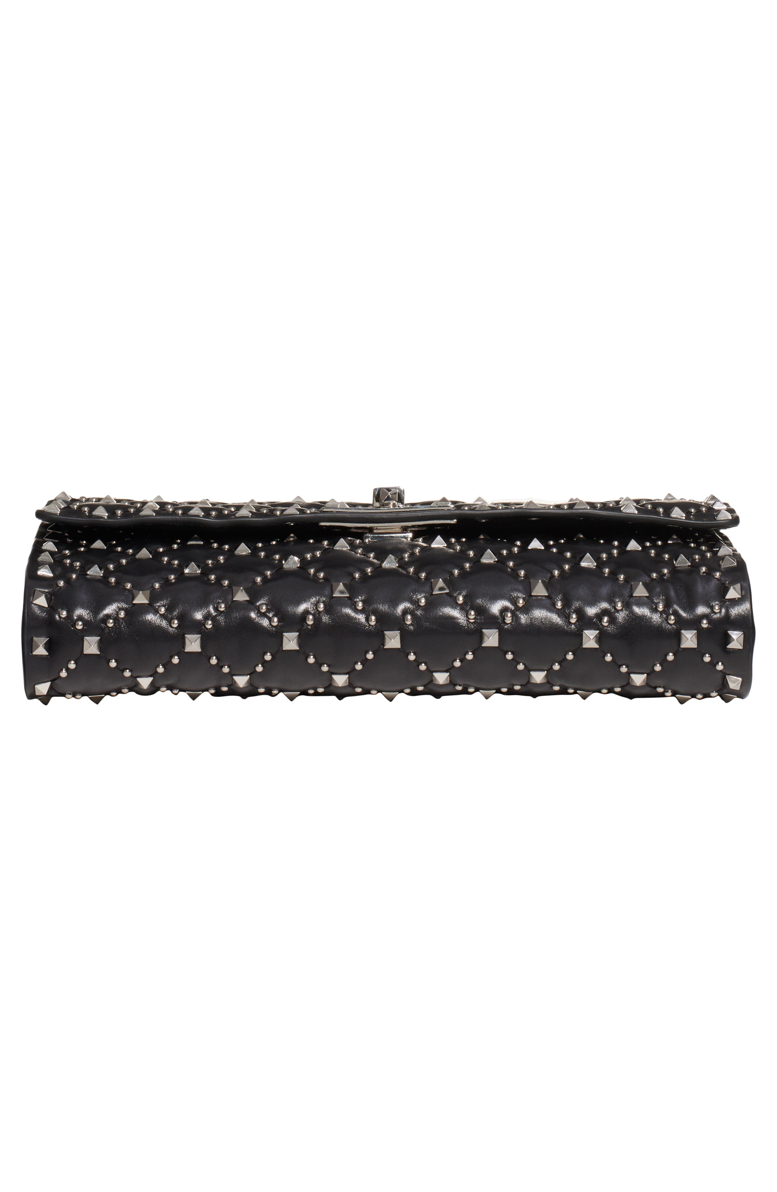 Valentino Garavani Spike It Leather Shoulder Bag, Alternate, color, 