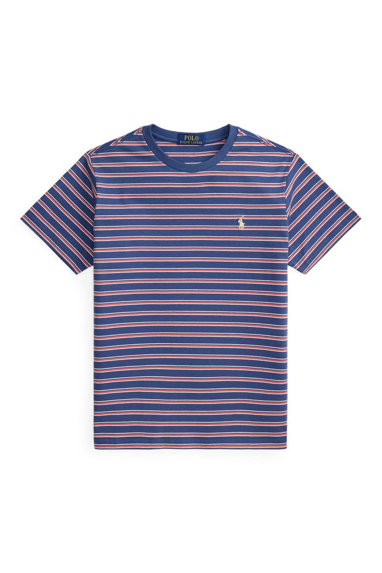 Kids' Stripe Cotton T-Shirt, Main, color, OLD ROYAL MULTI