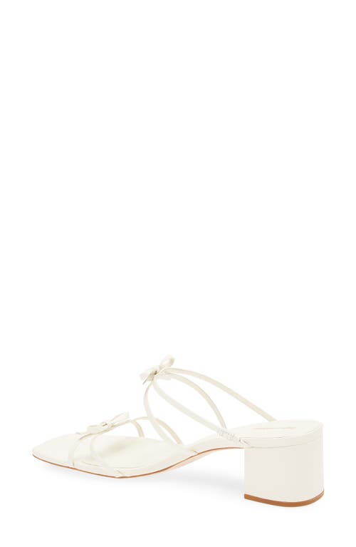 Reformation Elodie Bow Strap Sandal In White
