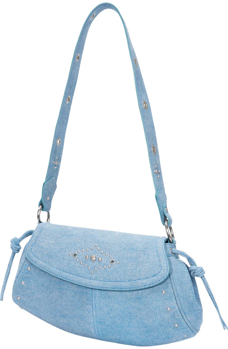 Oryany Moroccan Stud Shoulder Bag, Alternate, color, Denim Blue