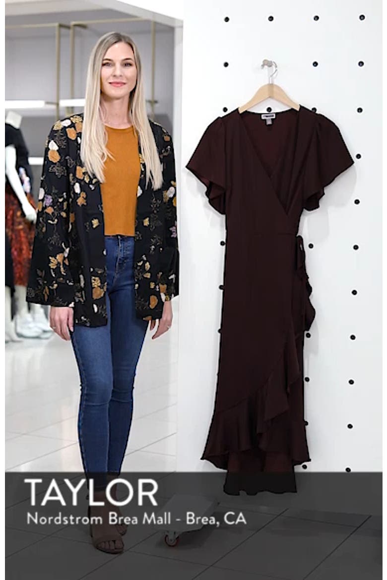 Midi Ruffle Wrap Dress video