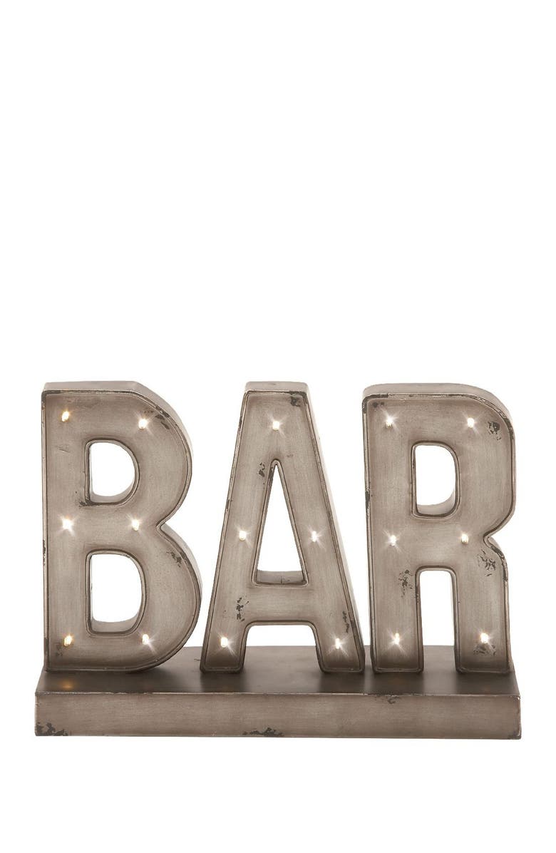 Novogratz Metal LED Bar Sign, Alternate, color,