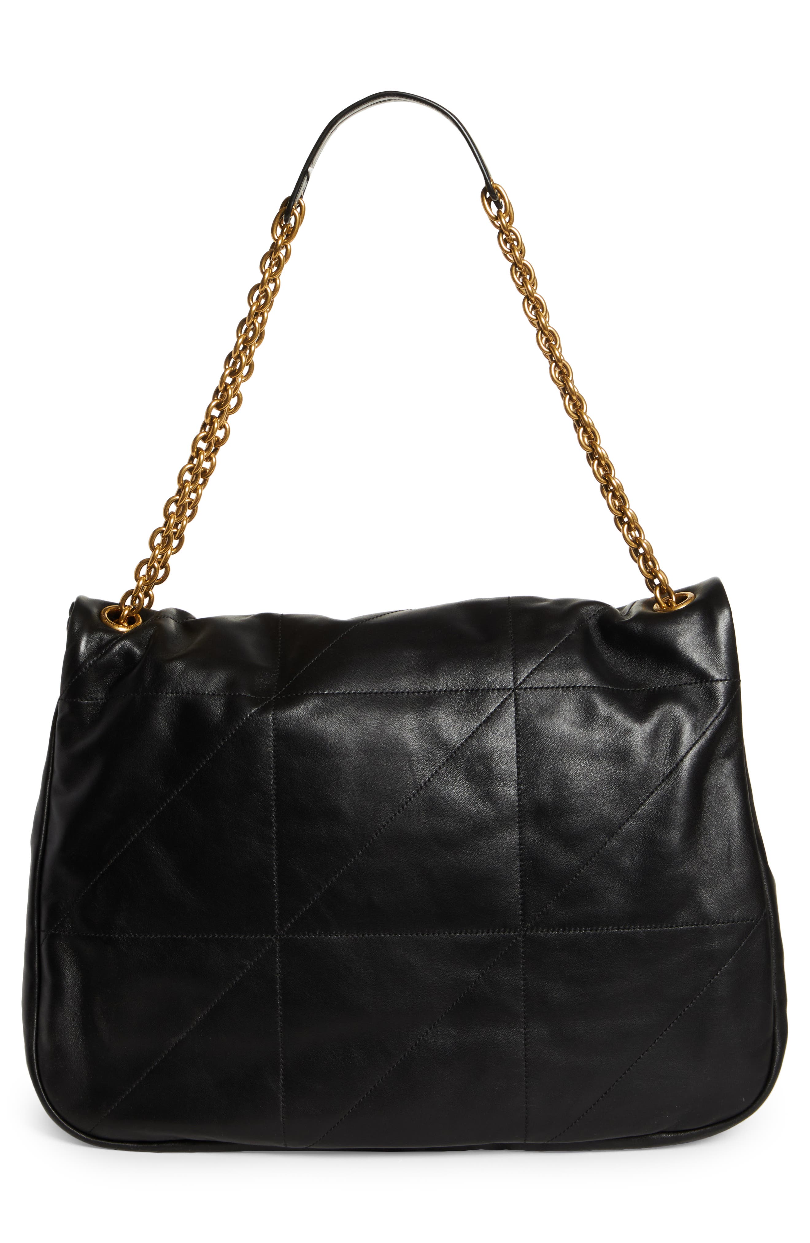 Saint Laurent Jamie 4.3 Patchwork Leather Tote, Alternate, color, Nero