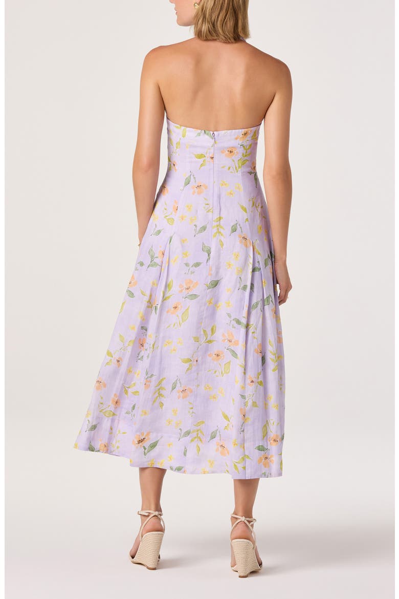 Jesenia Floral Halter Neck Dress, Alternate, color, PURPLE FLORAL