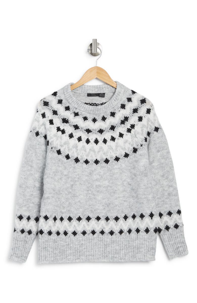 RDI Fair Isle Recycled Polyester Blend Sweater, Alternate, color, 