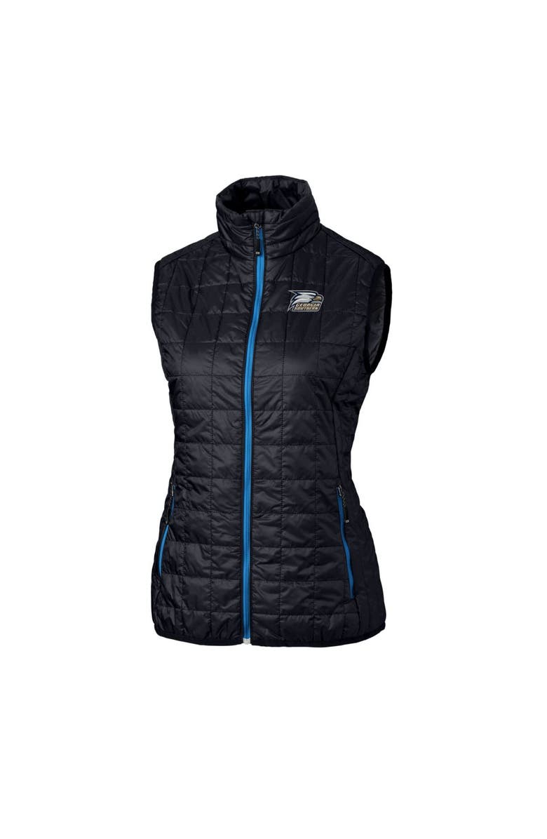 Cutter & Buck Women's Cutter & Buck Navy Georgia Southern Eagles Eco Full-Zip Puffer Vest, Main, color, 