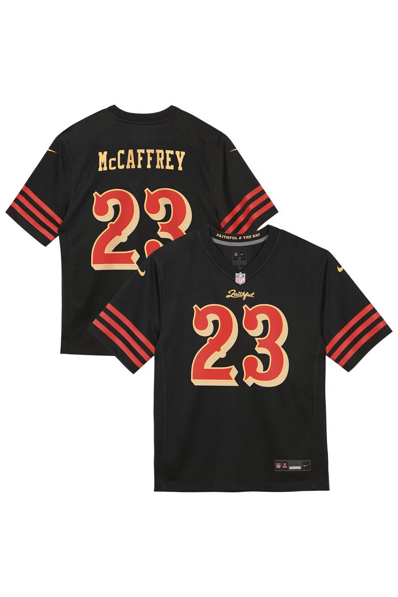 Toddler Nike Christian McCaffrey Black San Francisco 49ers 2025 Rivalries Collection Game Jersey, Main, color, Black