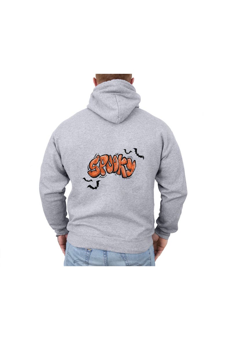 Spooky Graffiti Hoodie, Alternate, color, Graphite
