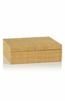 Natural Grasscloth Decorative Box