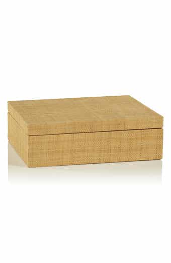 Natural Grasscloth Decorative Box