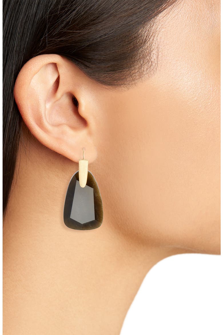 Marty Drop Earrings, Alternate, color, VINTAGE GOLD GOLDEN OBSIDIAN
