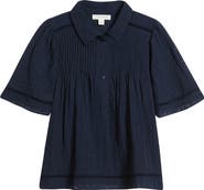 Treasure & Bond Flutter Sleeve Popover Top