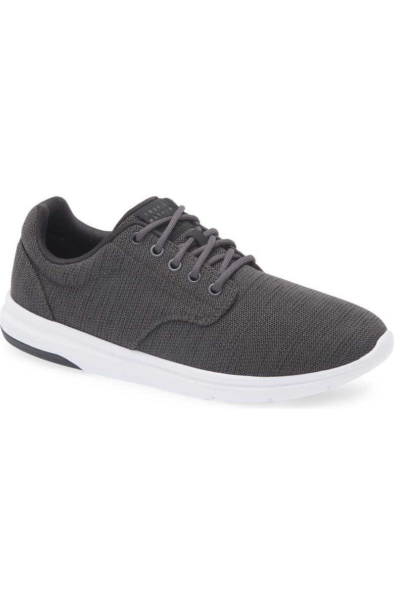 TravisMathew The Daily II Knit Sneaker, Main, color, Heather Grey Pinstripe