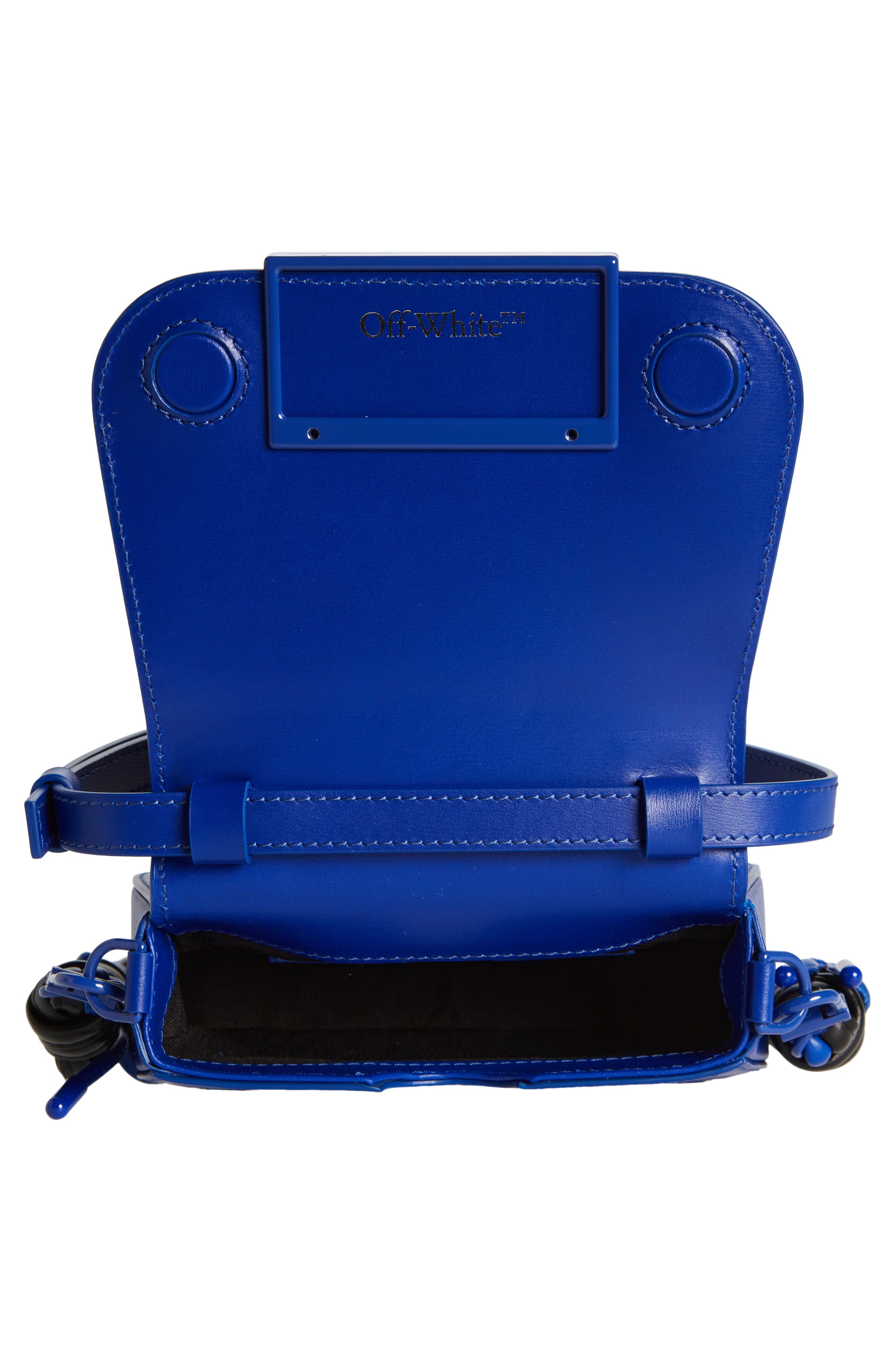 Off-White Skeleton Binder Clip Crossbody Bag, Alternate, color, 