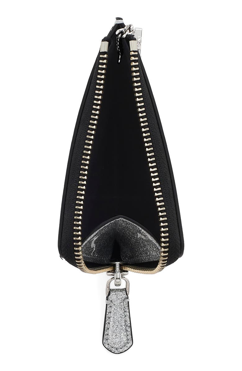 Marc Jacobs THE TOP ZIP WALLET, Alternate, color, Silver