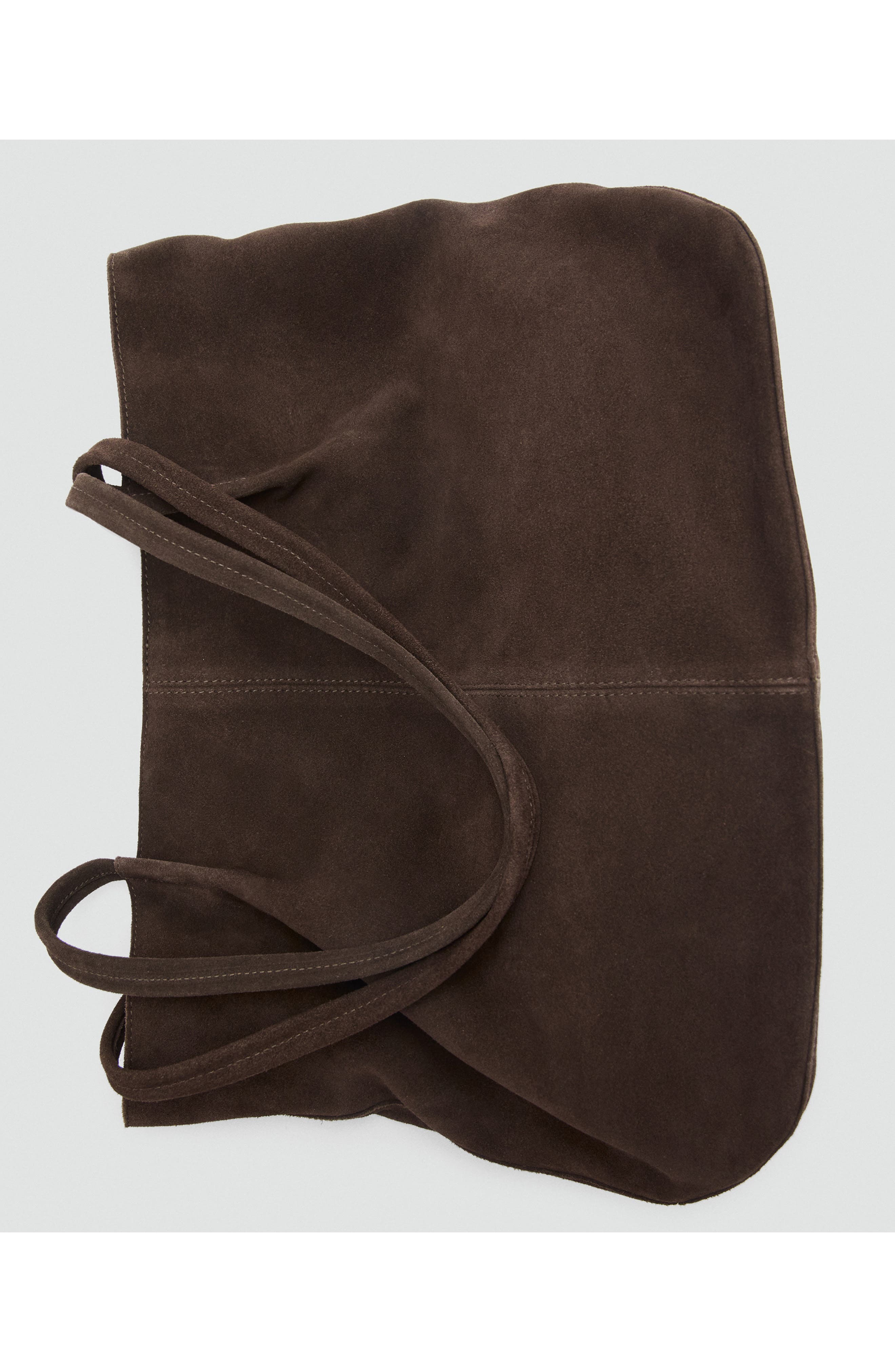 Suede Shoulder Bag, Alternate, color, CHOCOLATE
