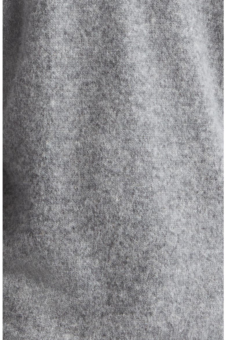 Le Pull Jacquard Logo Brushed Alpaca & Merino Wool Blend Sweater, Alternate, color, GREY