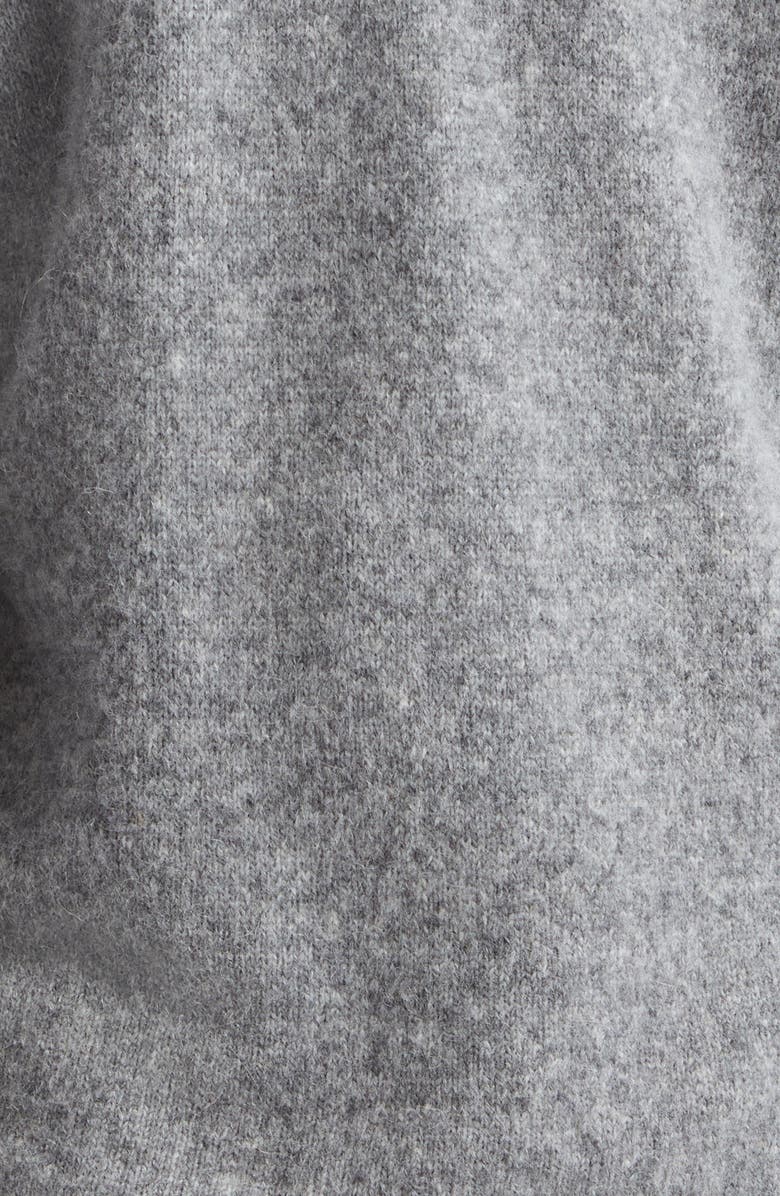 Jacquemus Le Pull Jacquard Logo Brushed Alpaca & Merino Wool Blend Sweater, Alternate, color, Grey