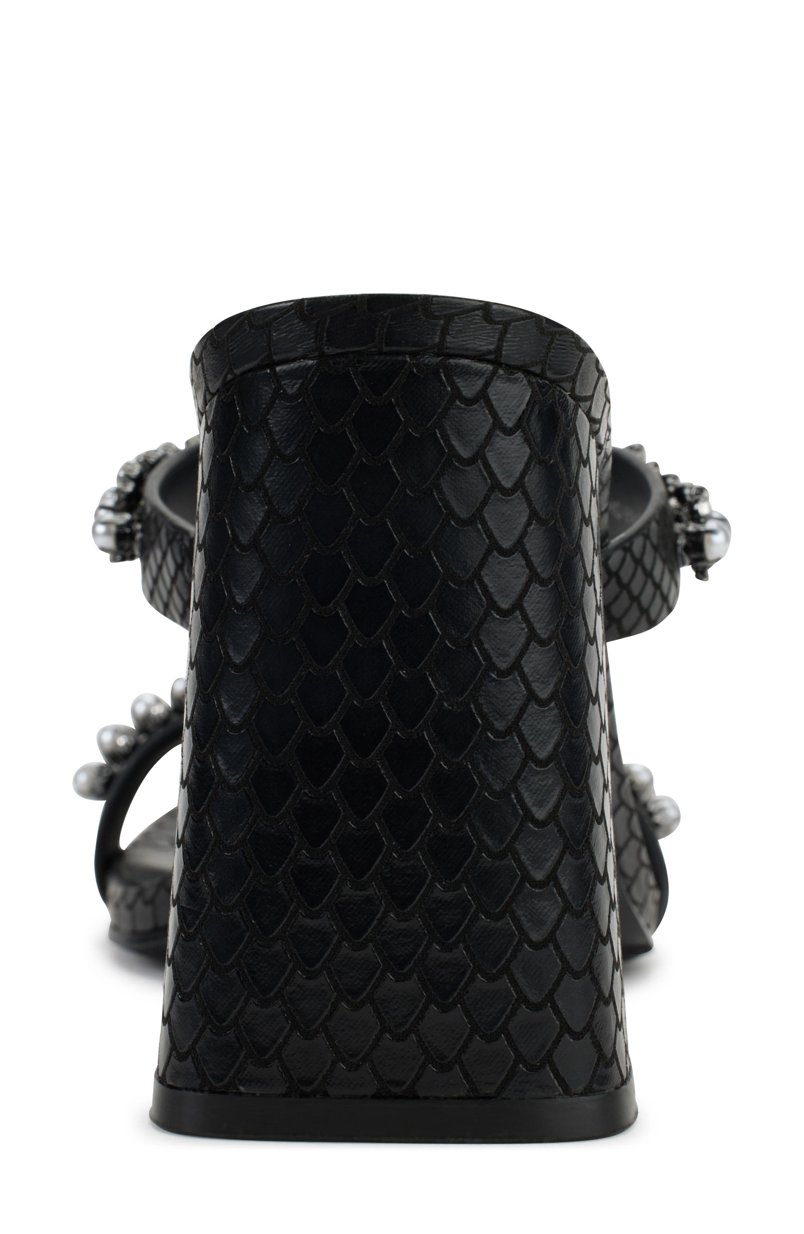 KARL LAGERFELD PARIS Rayan Rhinestone Block Heel Sandal, Alternate, color, 