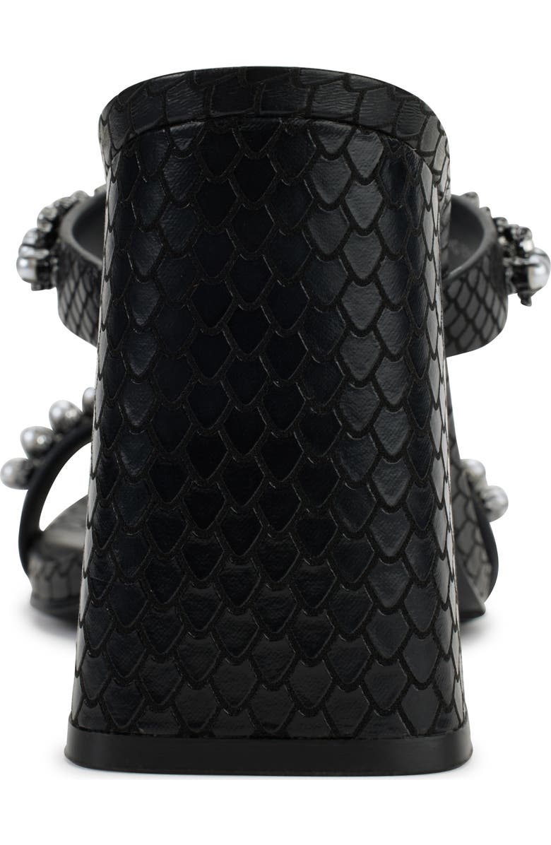 KARL LAGERFELD PARIS Rayan Rhinestone Block Heel Sandal, Alternate, color,