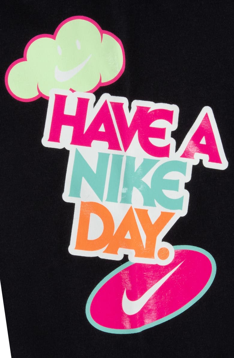 Nike Kids' Sportswear Logo Leggings, Alternate, color, Black