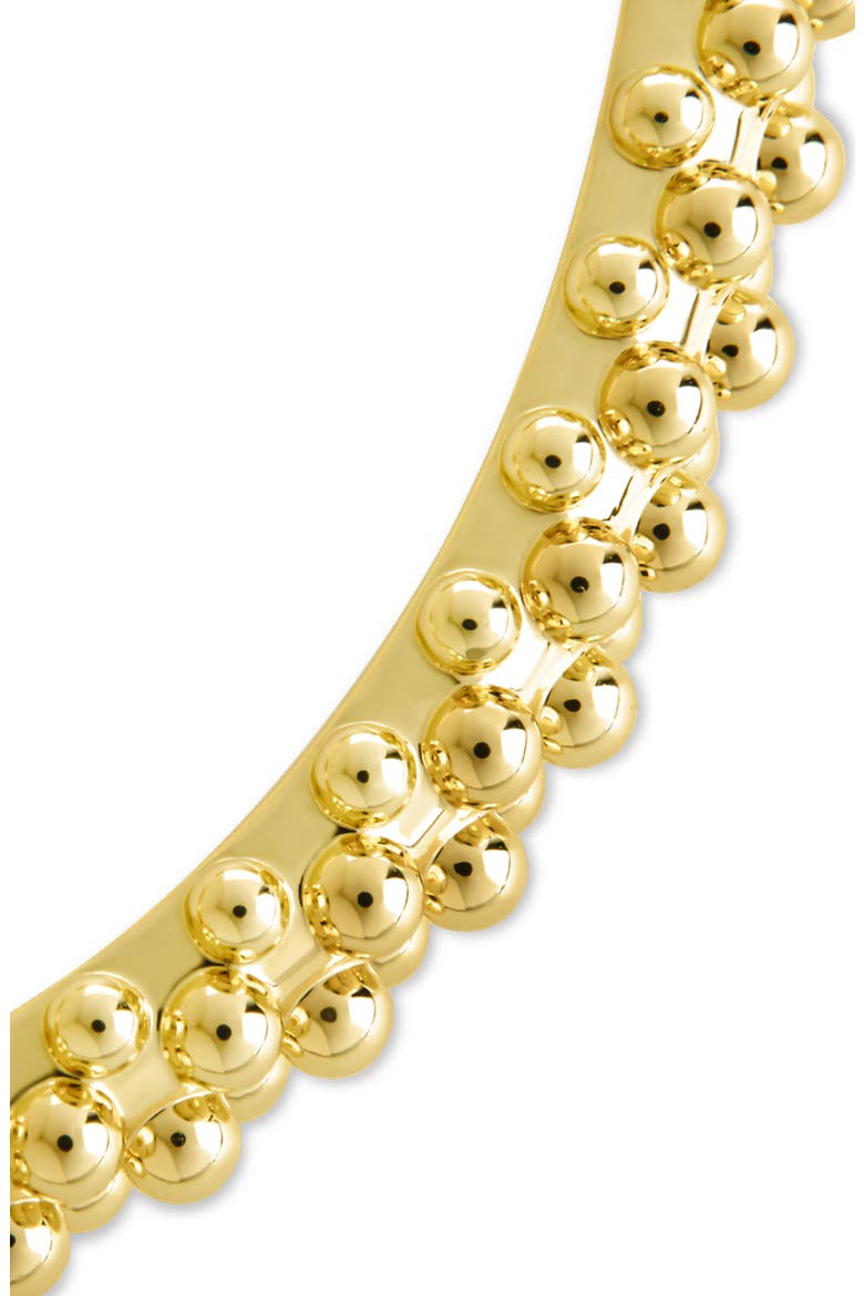 Karis Textured Bangle Bracelet, Alternate, color, GOLD