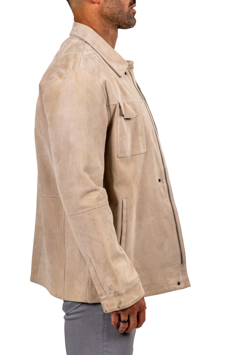 Maceoo Leather Jacket, Alternate, color, White