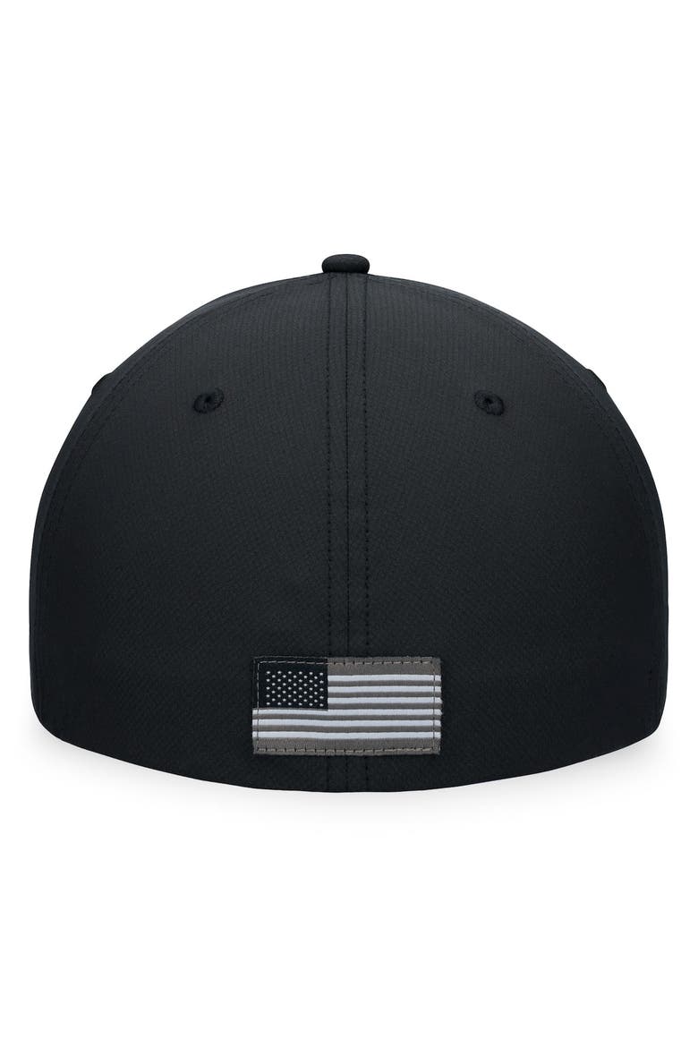 Men's Top of the World Black Michigan State Spartans OHT Military Appreciation Camo Render Flex Hat, Alternate, color, Black