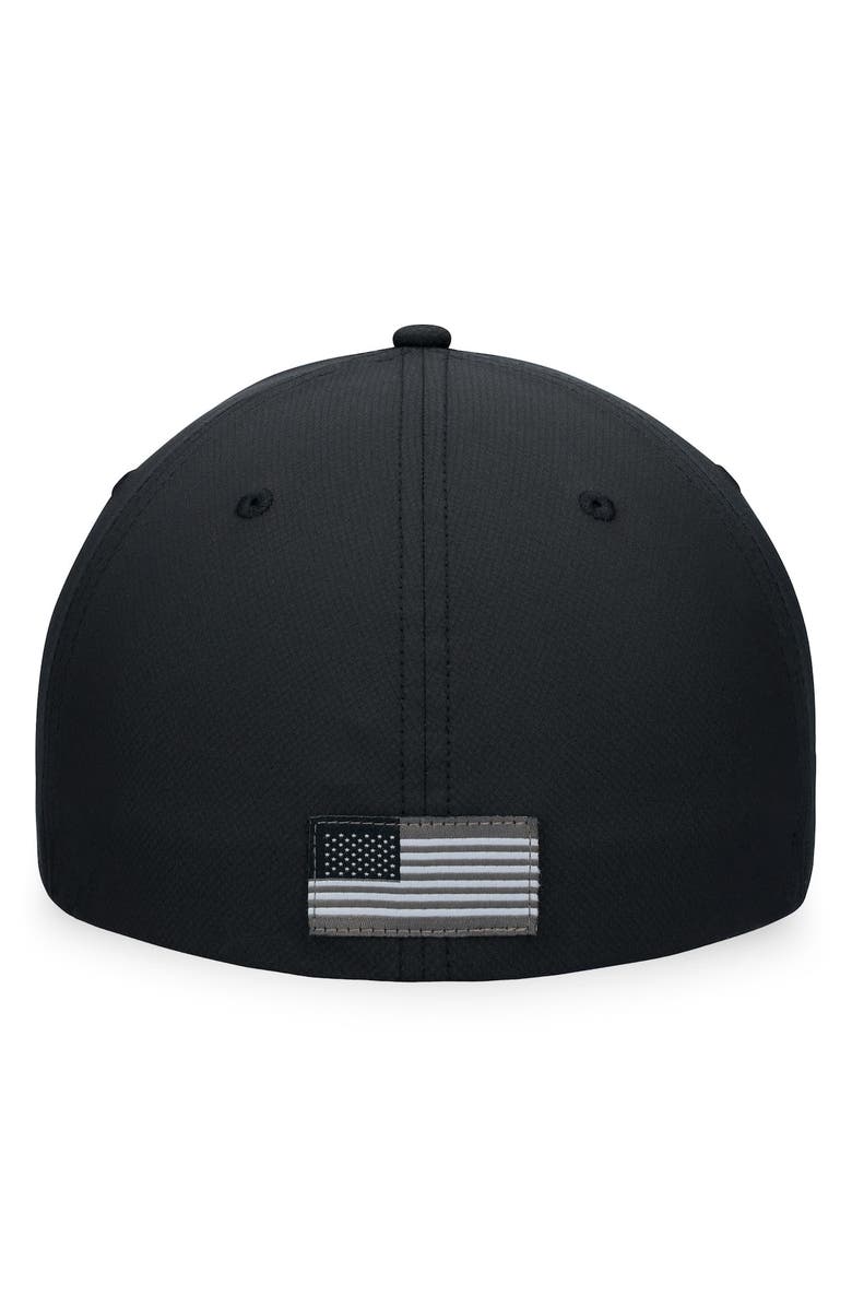 TOP OF THE WORLD Men's Top of the World Black Michigan State Spartans OHT Military Appreciation Camo Render Flex Hat, Alternate, color, Black