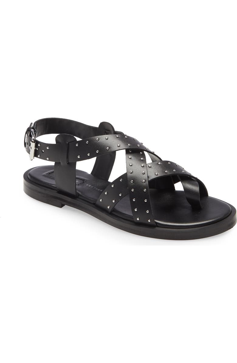 Topshop Paige Studded Sandal, Main, color,