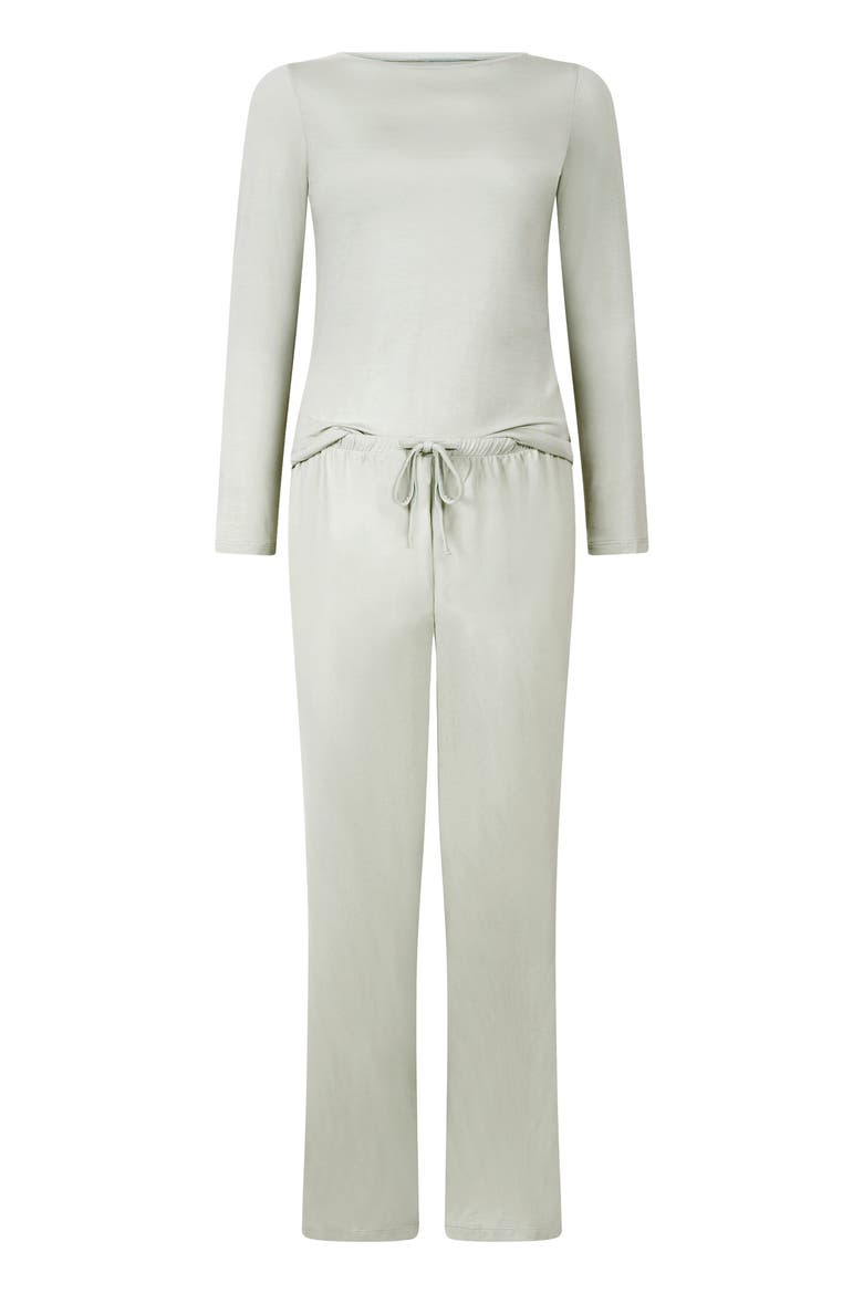 Pajama Set, Alternate, color, Grey