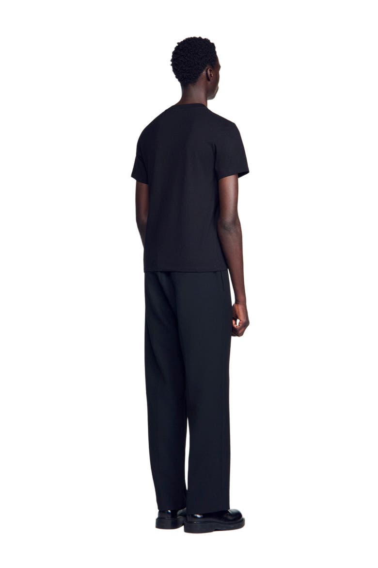 Cotton T-shirt, Alternate, color, Black